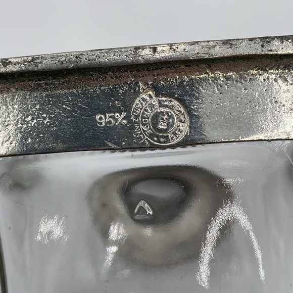 Antique Brescia Peltro Pewter Etain Rein Zinn 95% Decanter - Picture 3 of 12